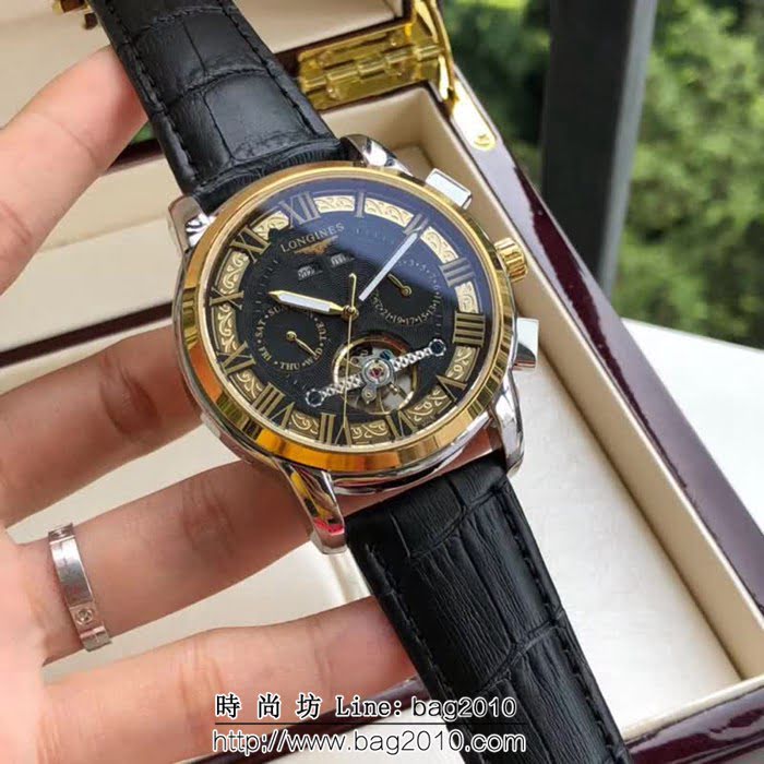 LONGINES浪琴 多功能新品 精品男士腕表 WSS0358